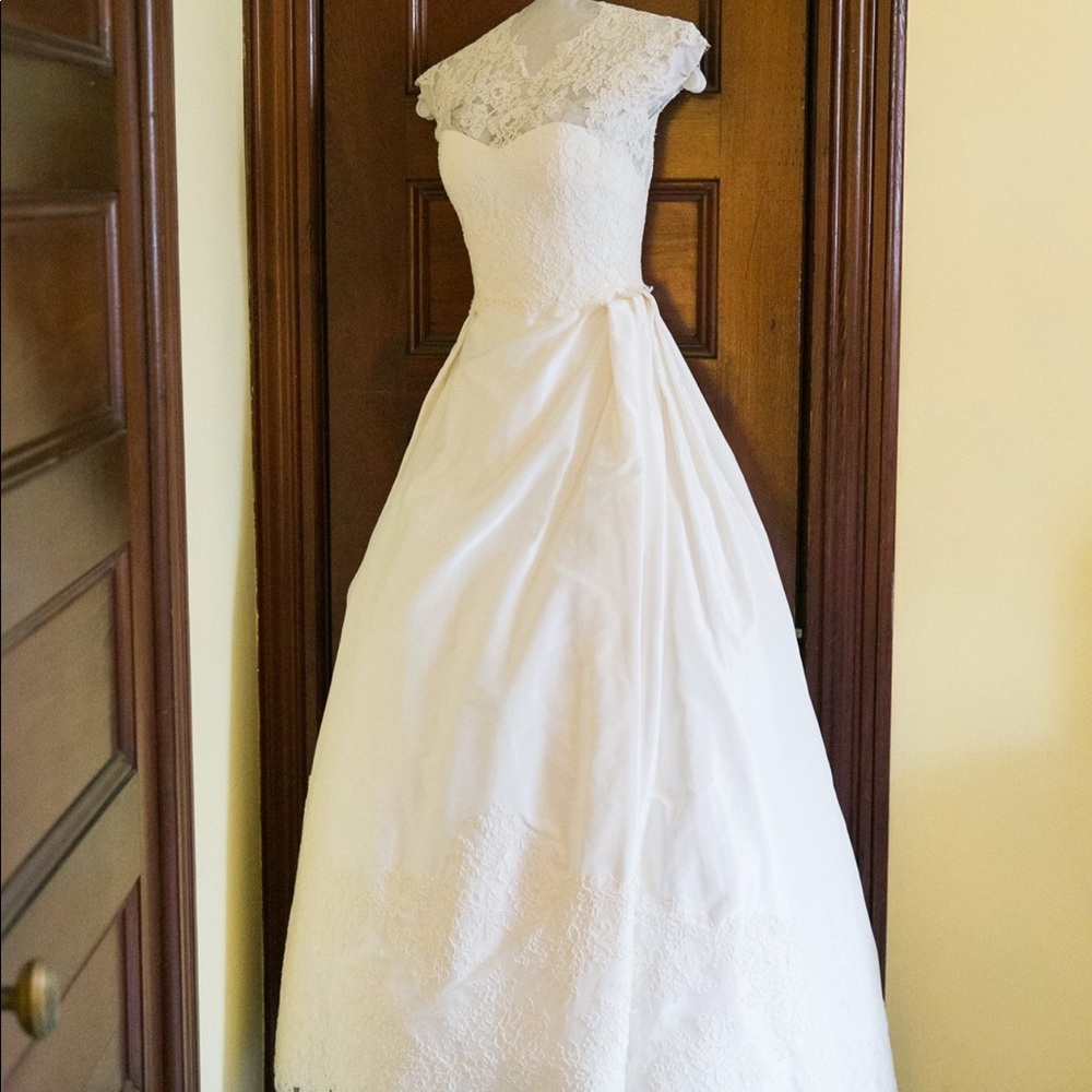 Judd Waddell Lace & Taffeta Wedding Gown